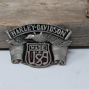 80’s Harley Davidson Belt Buckle Made in USA Eagle